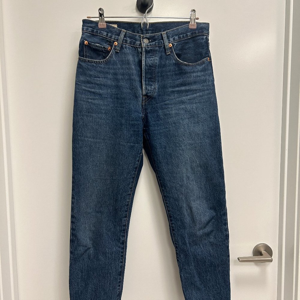 NWT Levi's 501 Crop Women's Straight Jeans Size 28 x 28